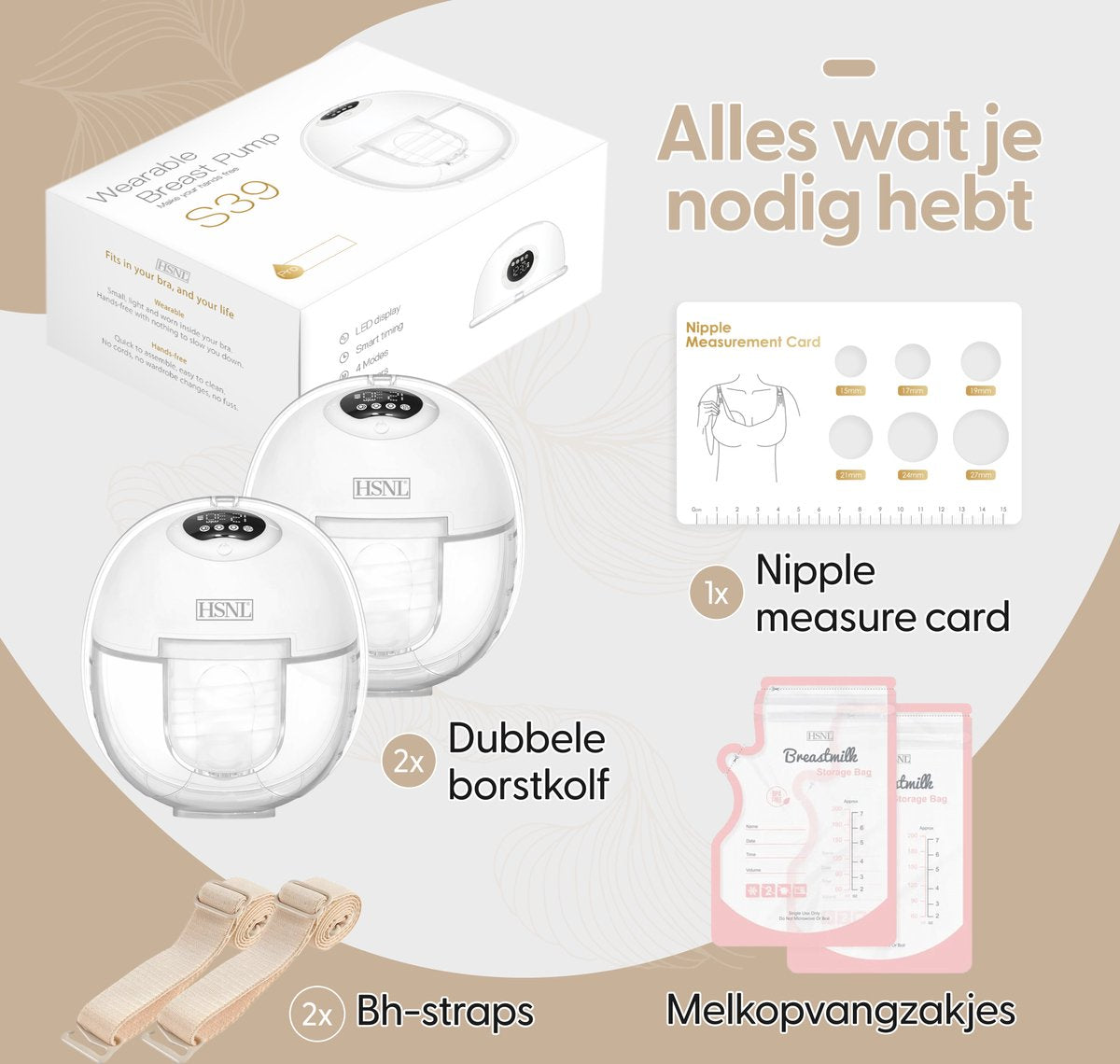 Compleet borstkolfpakket