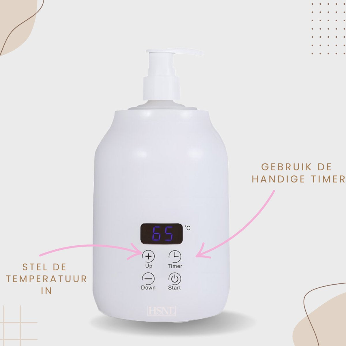 Gebruik massageolieverwarmer