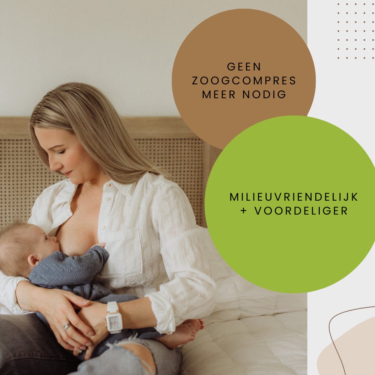 Geen zoogcompres nodig