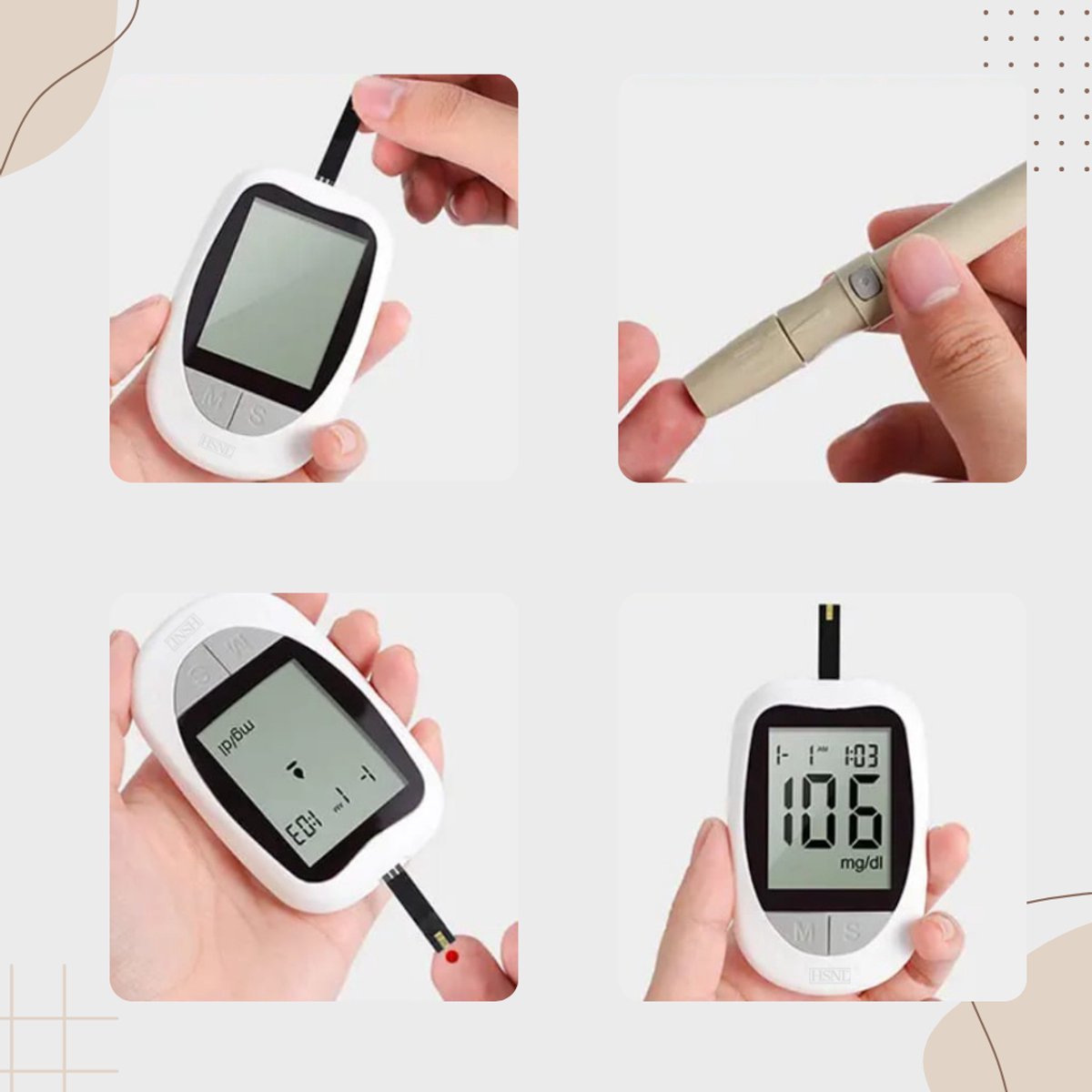 Gemakkelijk in gebruik glucosemeter