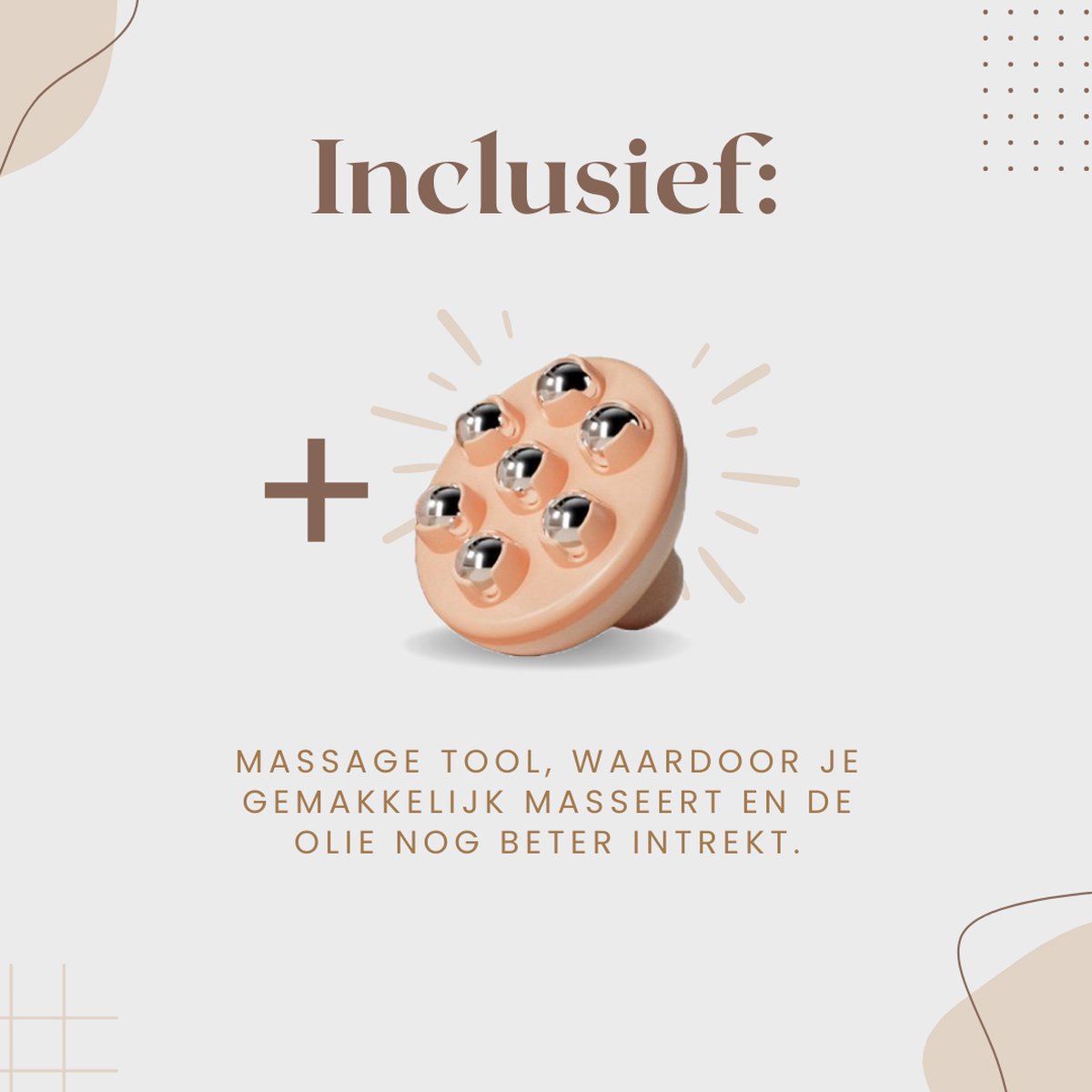 Inclusief gratis massagetool