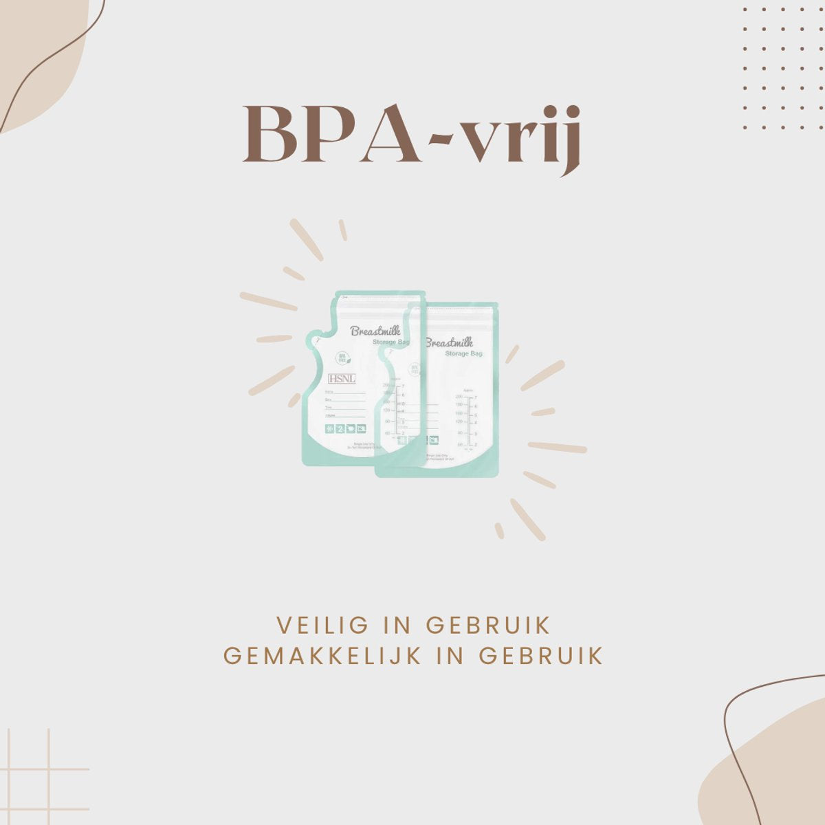 Moedermelkzakjes BPA-vrij