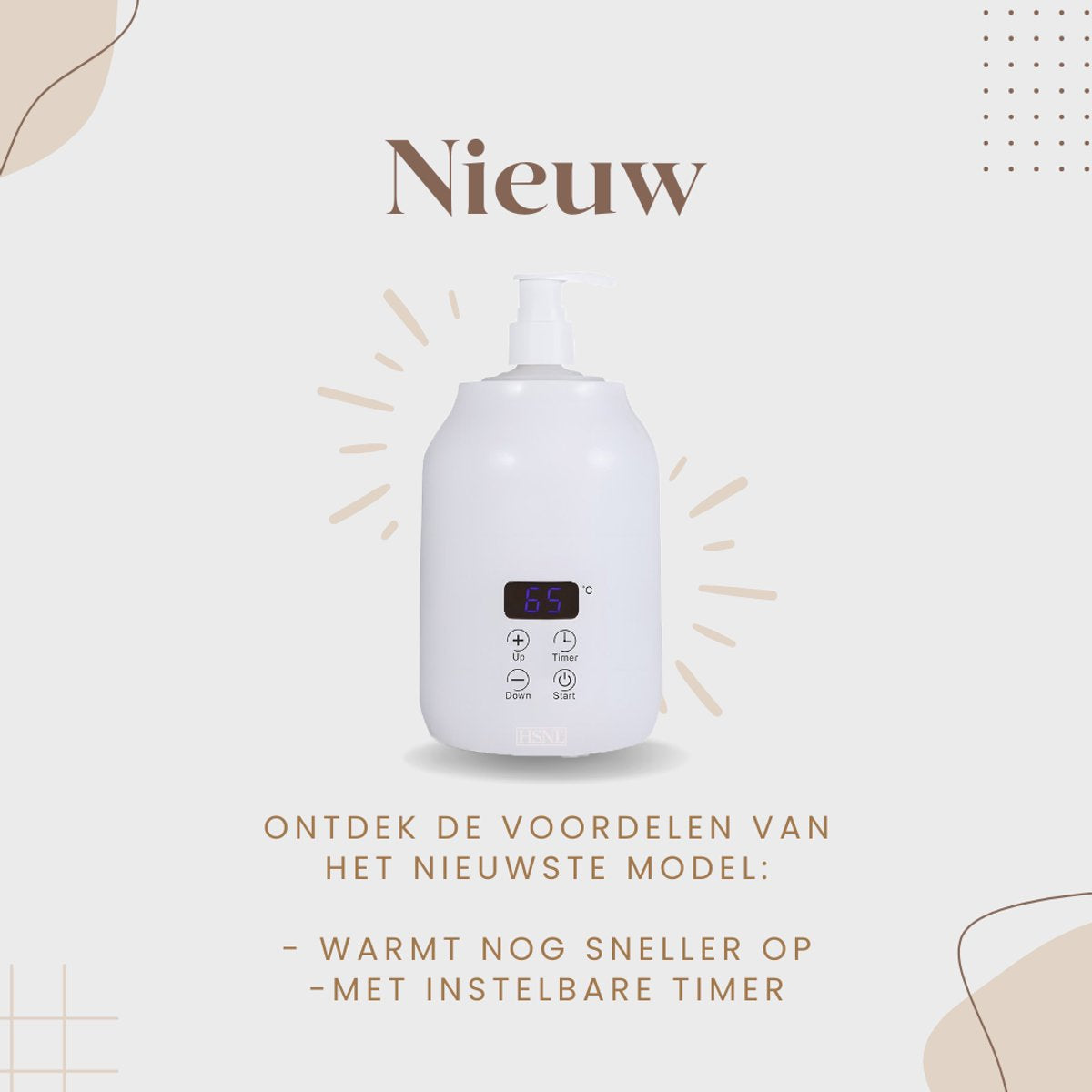 Nieuwste model massageolieverwarmer