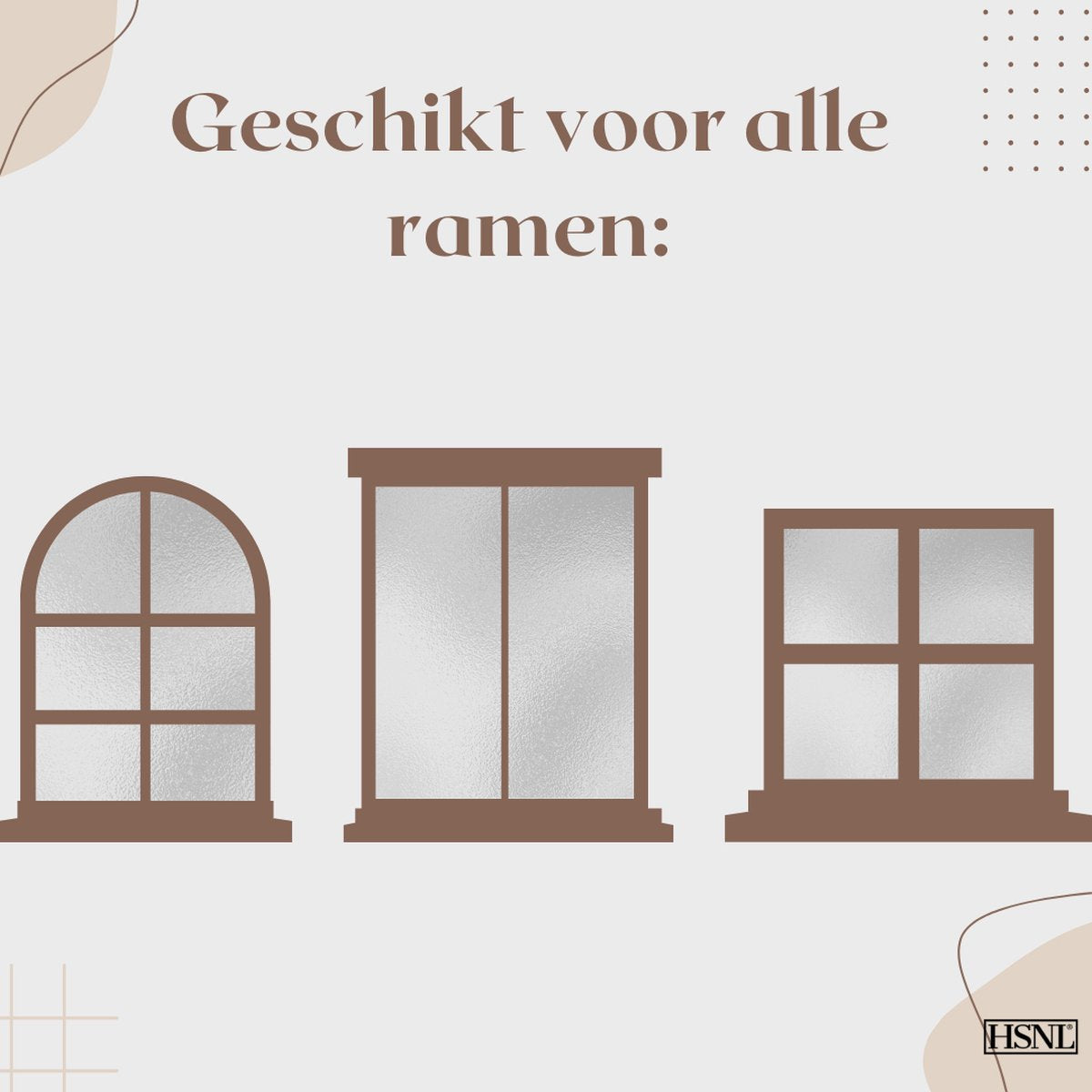 Raamfolie geschikt voor alle ramen