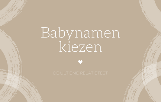 Babynamen kiezen: ofwel de ultieme relatietest