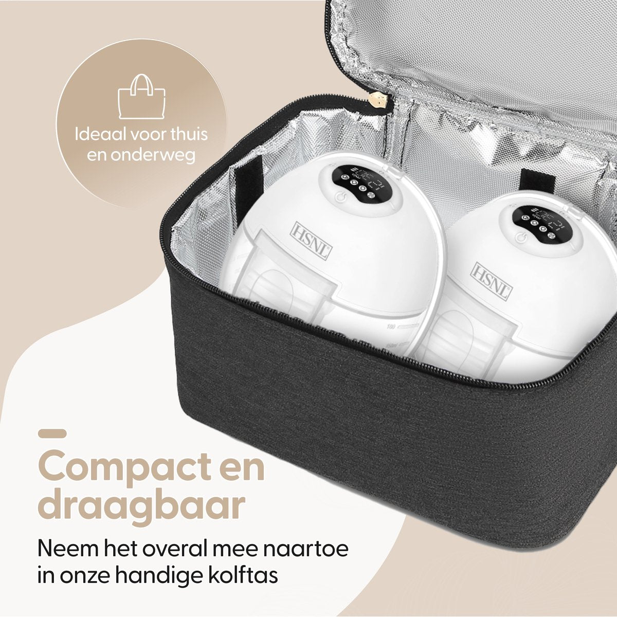 Compacte en draagbare borstkolf