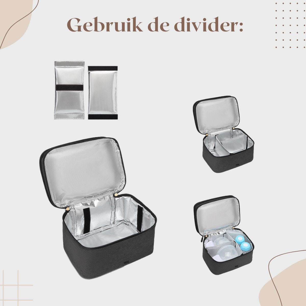 Gebruik de divider
