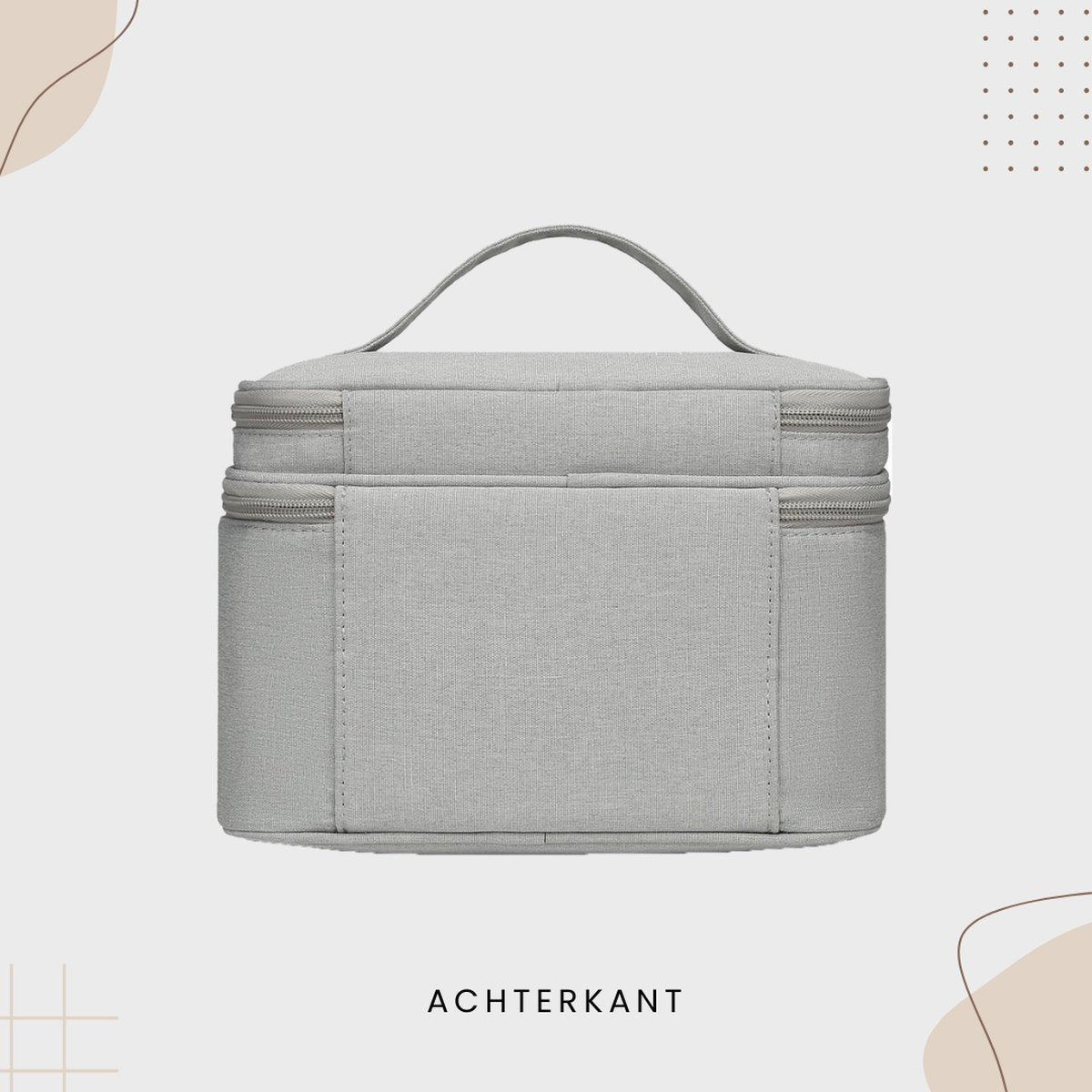 Grijze kolftas achterkant