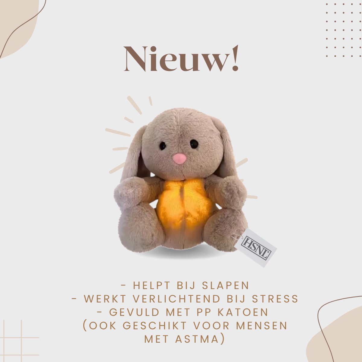 Nieuwe knuffel met hartslag