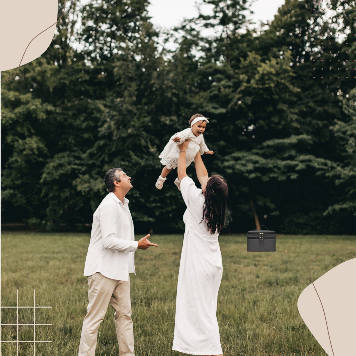 Zwarte kolftas om mee te nemen naar het park